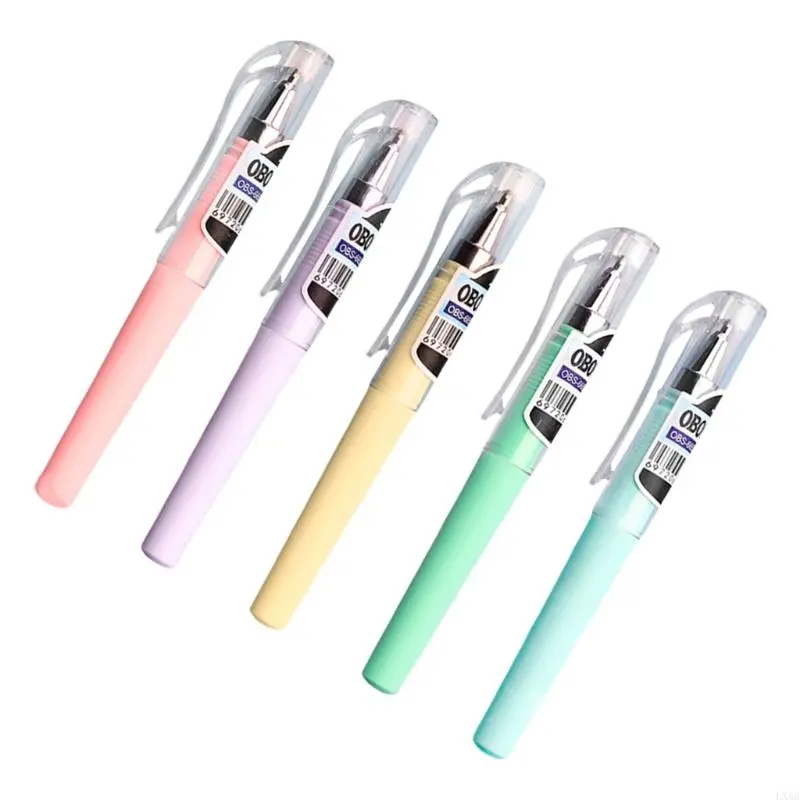 LXAA 5Pieces Mini Short Gel Pen 0.5mm Smooth Writing Quick Dry Inks Pocket Size Gel Pen For Journaling Note Taking Writing