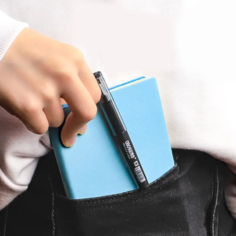 LXAA 5Pieces Mini Short Gel Pen 0.5mm Smooth Writing Quick Dry Inks Pocket Size Gel Pen For Journaling Note Taking Writing