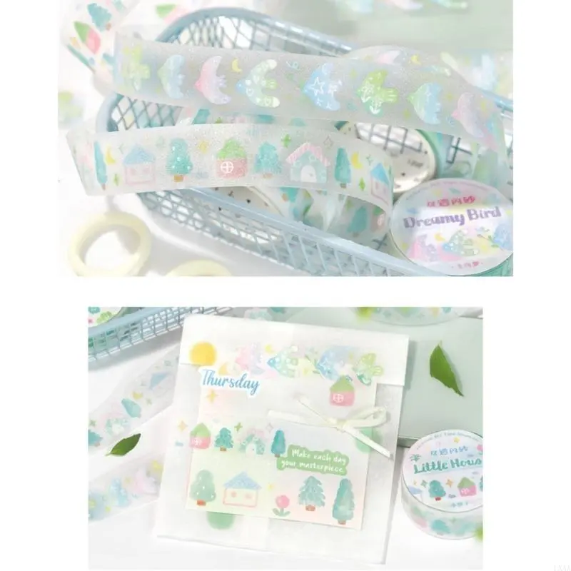 LXAA Cartoon Decoration Tape for Art Craft 20mmx3m Scrapbooking Tape for Journaling