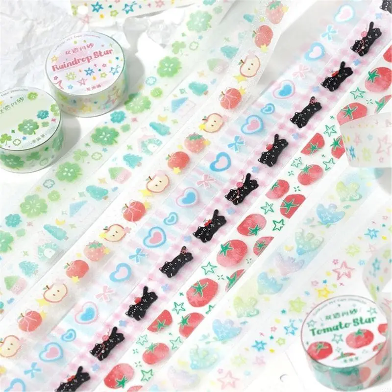 LXAA Cartoon Decoration Tape for Art Craft 20mmx3m Scrapbooking Tape for Journaling