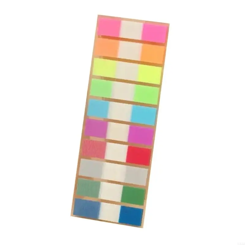 LXAA 100/120 Counts Colored PET Label Repositionable Page Marker Adhesive Notes