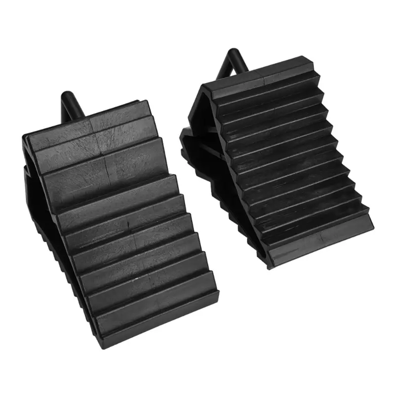 Heavy Duty Solid Rubber Wheel Chocks Car Truck RVs Campers Trailer Tire Stoppers