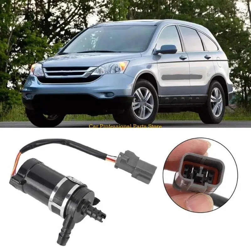 R53D 76806SNBS01 2 Pins Car Windshield Headlight Washer Motor for CR-V