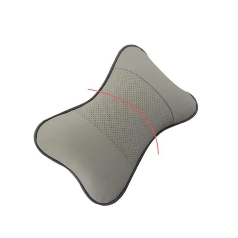 R53D Car Headrest Pillow Car Neck Pillow Headrest Headrest Pillow PU Leather Car Headrest Cushion for Car Relax 4-Color