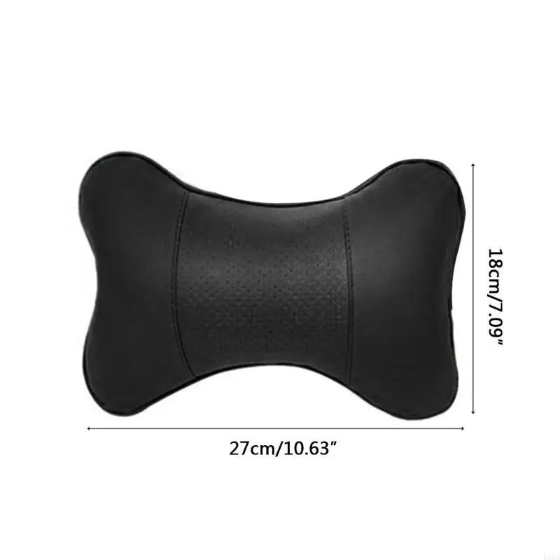 R53D Car Headrest Pillow Car Neck Pillow Headrest Headrest Pillow PU Leather Car Headrest Cushion for Car Relax 4-Color