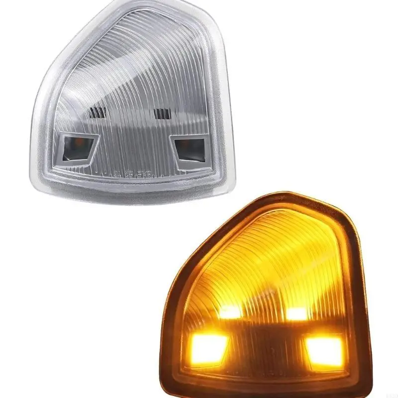 R53D 2pc Front Turn Light for 1500 2500 Replacement Clear/Smoke Lens LED Side Turn Lamp