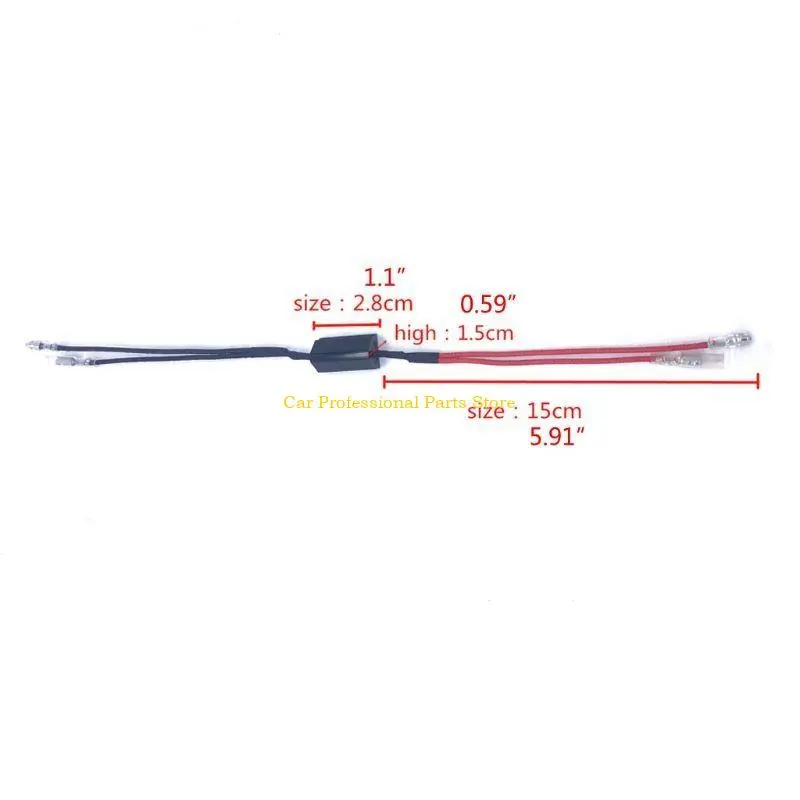 R53D 10W 10Ohm LED Headlight Load Resistor Flicker Decoders Warning Canceler Harness