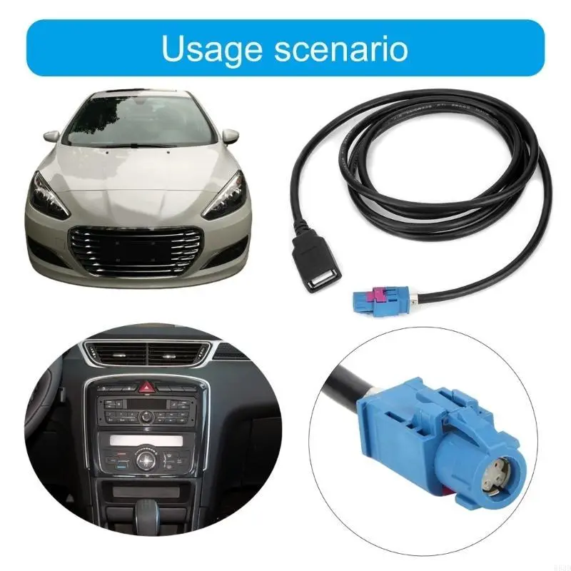 R53D Host USB Cable for 308 308s 408 Automotive Accessories 100cm in Length