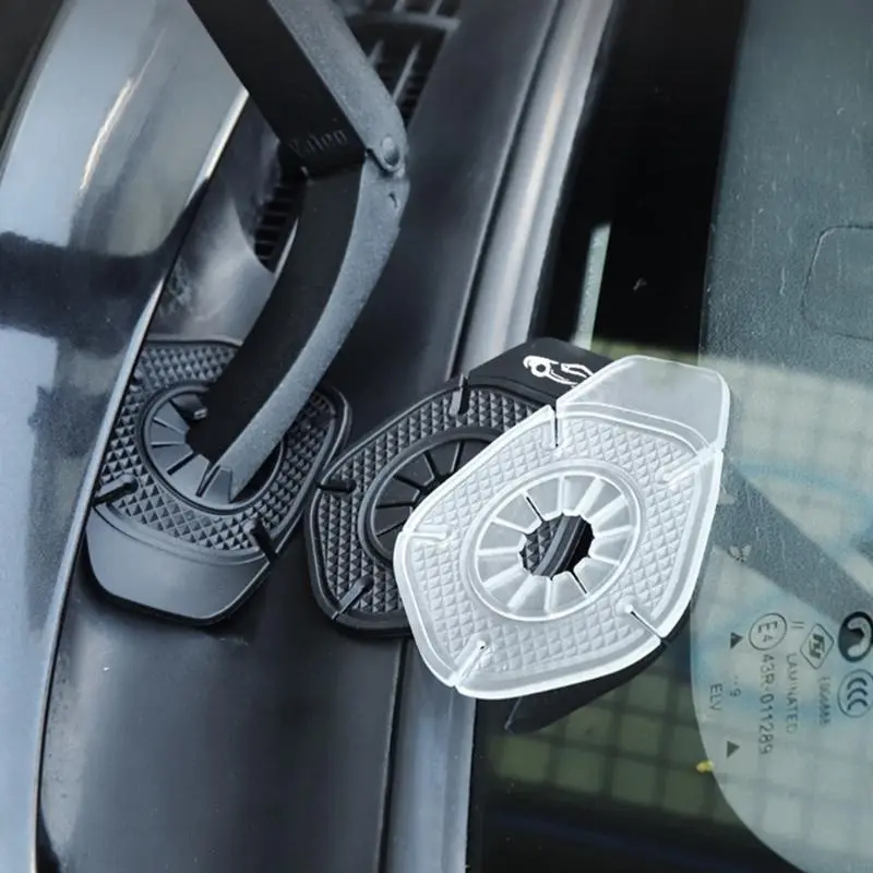 R53D 2Pcs Wiper Arm Bottom Hole Covers Wiper Cover Pad Debris Leaves Dustproof Sleeve