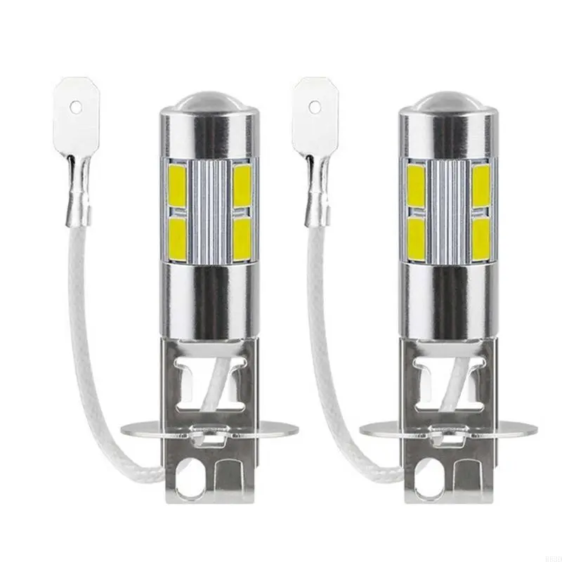 R53D Car LED Driving Light Anti Fog Lamp Headlight H1 10SMD 5630 7000-8000K 2pcs