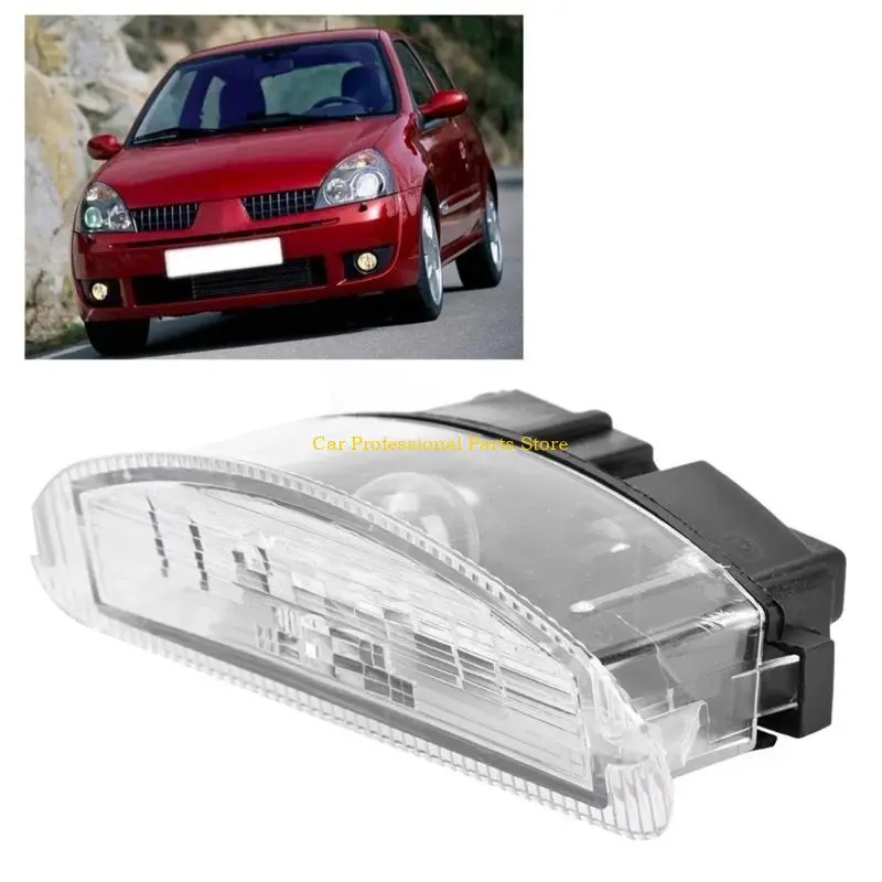 R53D Replacement License Plate Light for Clio II 1998-2005 License Number Plate Lamp