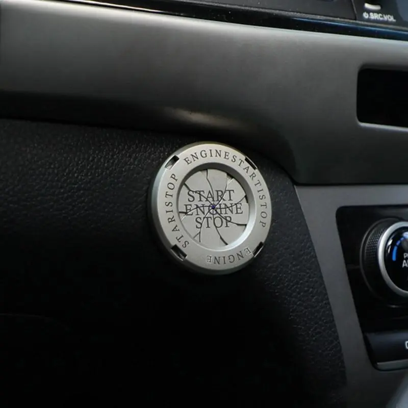 R53D Car Engine Start Button Decorative Ignition Switch Protector Cover Home Tool