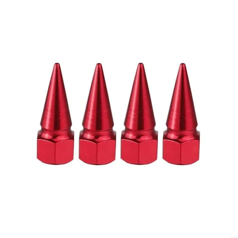 R53D Spiked Tire Valves Caps Crafted from Aluminum Alloy Suitable for Motorcycles Bikes Long Trips Vehicle Maintenance