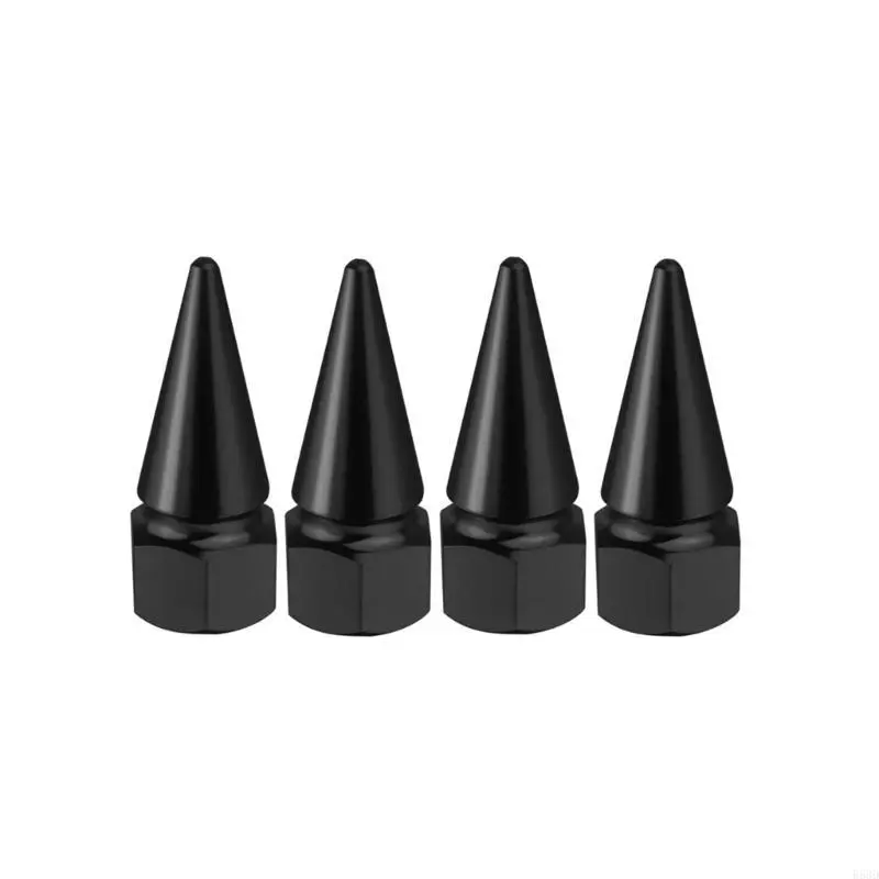 R53D Spiked Tire Valves Caps Crafted from Aluminum Alloy Suitable for Motorcycles Bikes Long Trips Vehicle Maintenance