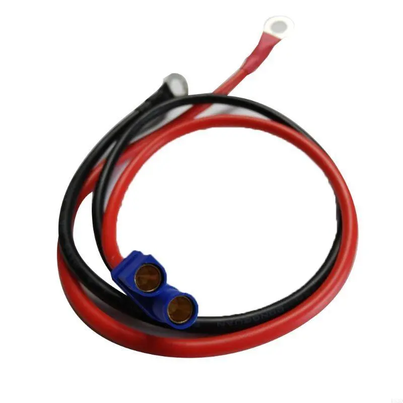 R53D Motorcycle Handlebar 10AWG 50cm/1.6ft Cable EC5 to O Ring Charging Adapter