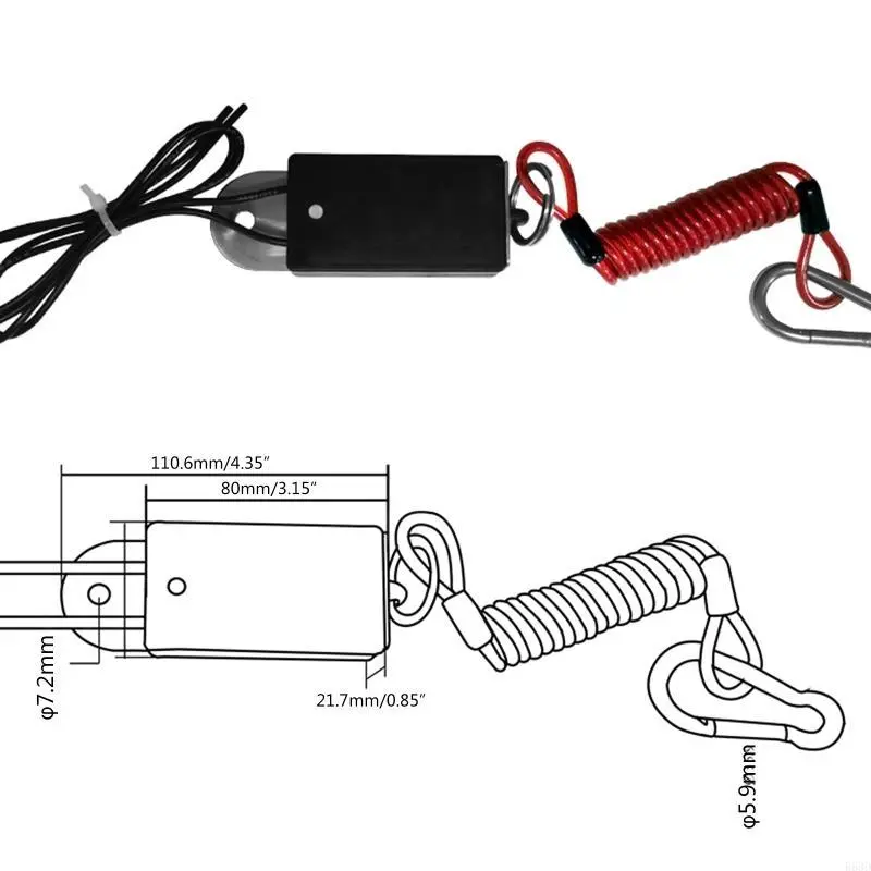 R53D Separation Runaway Breakaway System Switch for Towing Trailer Float Boat for Cam