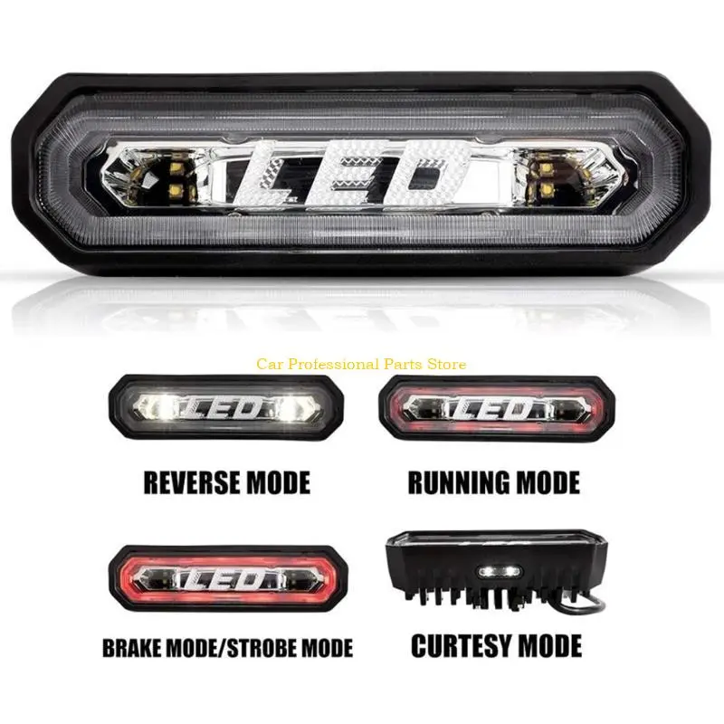 R53D LED Tail Light Brake Rear Light for ATV Electric Scooter LED Tail Brake Light 7'' Flasher Lamp 5 Lighting Modes