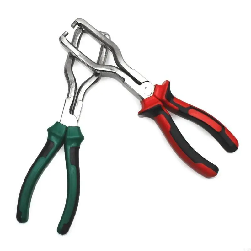 R53D Line Clip Pipe Plier Disconnect Removal Tool Car Hose Clamp Plier Angled Clip Plier Tube Bundle Removal Repair Tool