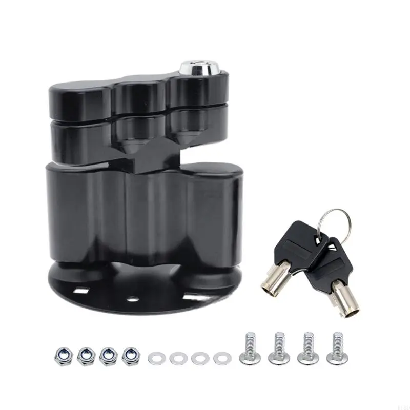 R53D Mount Clamp Bracket Support Fastener with 2 Keys Compatible For LOX PM Petrols Oil Container Motorcycle