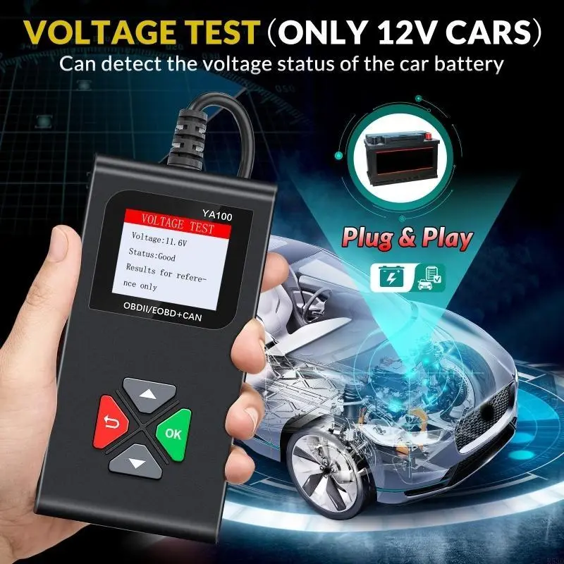 R53D Car Diagnostic Scan Tool Vehicle Scanner OBD2 Automobile Code Reader Car Accessories with TFT Screen