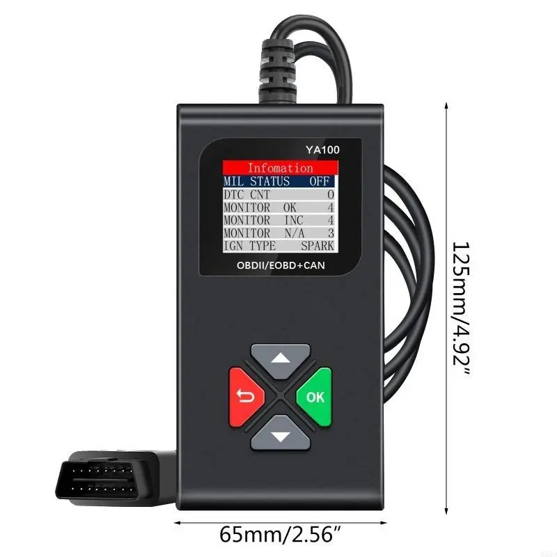 R53D Car Diagnostic Scan Tool Vehicle Scanner OBD2 Automobile Code Reader Car Accessories with TFT Screen