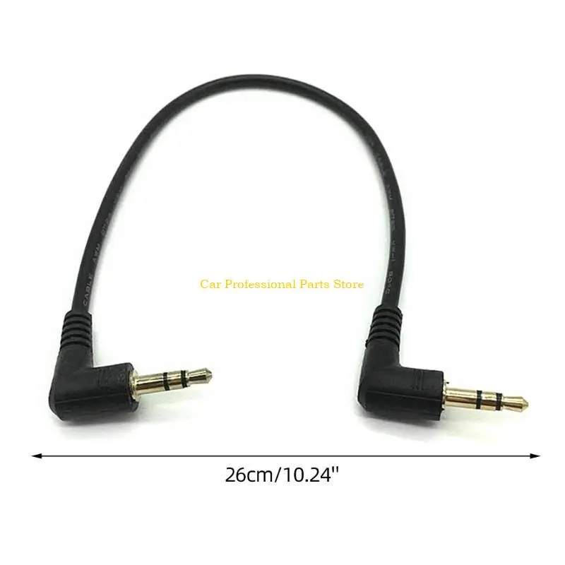 R53D 3.5mmJacks 3Poles Audios Cable Male to Male Stereo AUX Speaker Cable