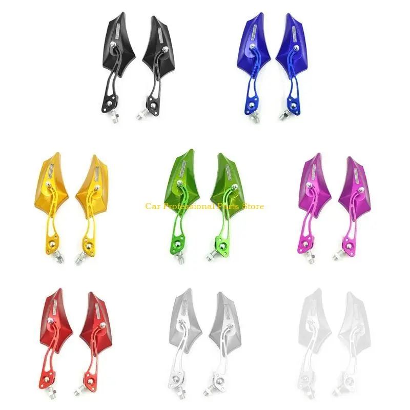 R53D 2x Motorcycle Modified End Mirror Handlebar Mirror Rear View Changeable Screws