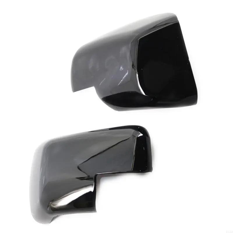 R53D 2x Car Rear View Mirror Cover Housing Auto Body Parts Door Wing Mirror Covering for Discovery 3 Freelander 2