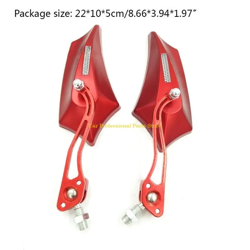 R53D 2x Motorcycle Modified End Mirror Handlebar Mirror Rear View Changeable Screws