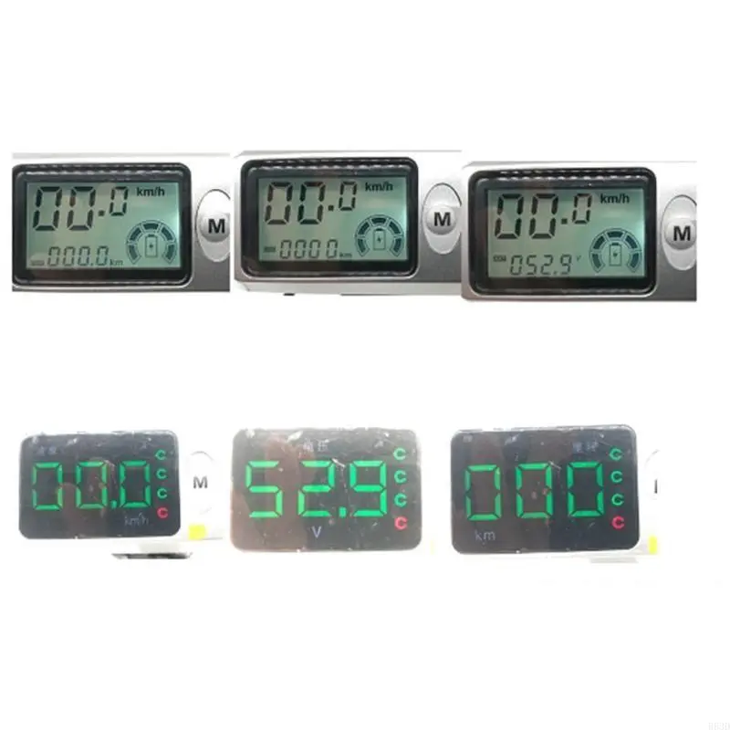 R53D Throttle Grip 36V/48V/60VLcd DisplaySpeedometer/Odometer For Electric Scooter
