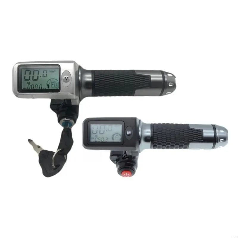 R53D Throttle Grip 36V/48V/60VLcd DisplaySpeedometer/Odometer For Electric Scooter