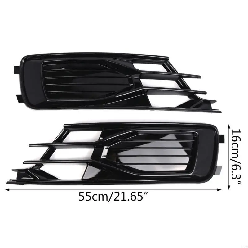 R53D Professional Bumper Cover Grilles Front Bumper Plastic Car Fog Light Covers Left/Right/1 Pair Auto Spare Part for A6C7