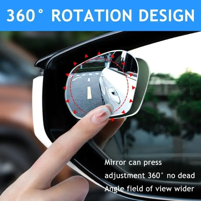 R53D 360 on Rear View Auxiliary Blind Spots Glass Wide Car Truck SUV