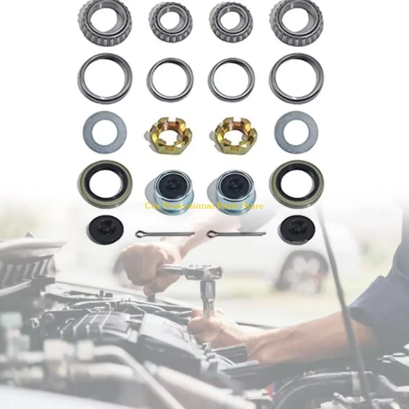 R53D Heavy Duty Boats Trailer Axles Bearing 2 Sets 20 Pieces for 3500lbs #84 Spindle L68149 L68111 L44649 L44610 171255TB