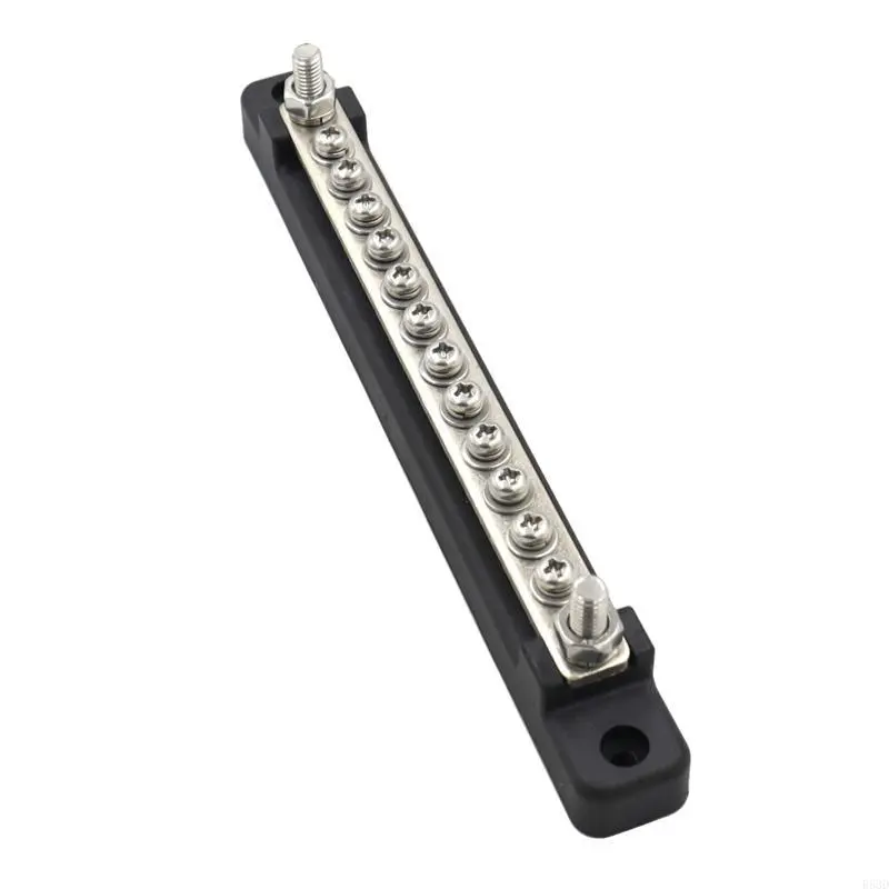 R53D Waterproof Terminal Bus Bar with Transparent Cover 150A Power Distribution for Car Boat Marine RV Terminal Block