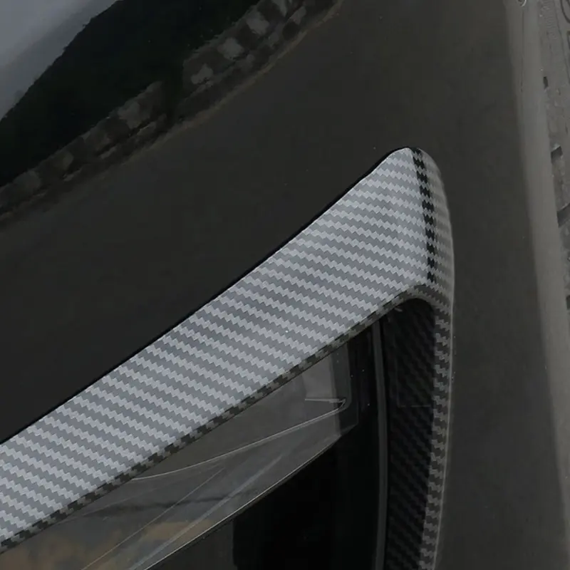 For Pair Front Bumper Fog Light Lamp Cover Bezel Decoration Sticker