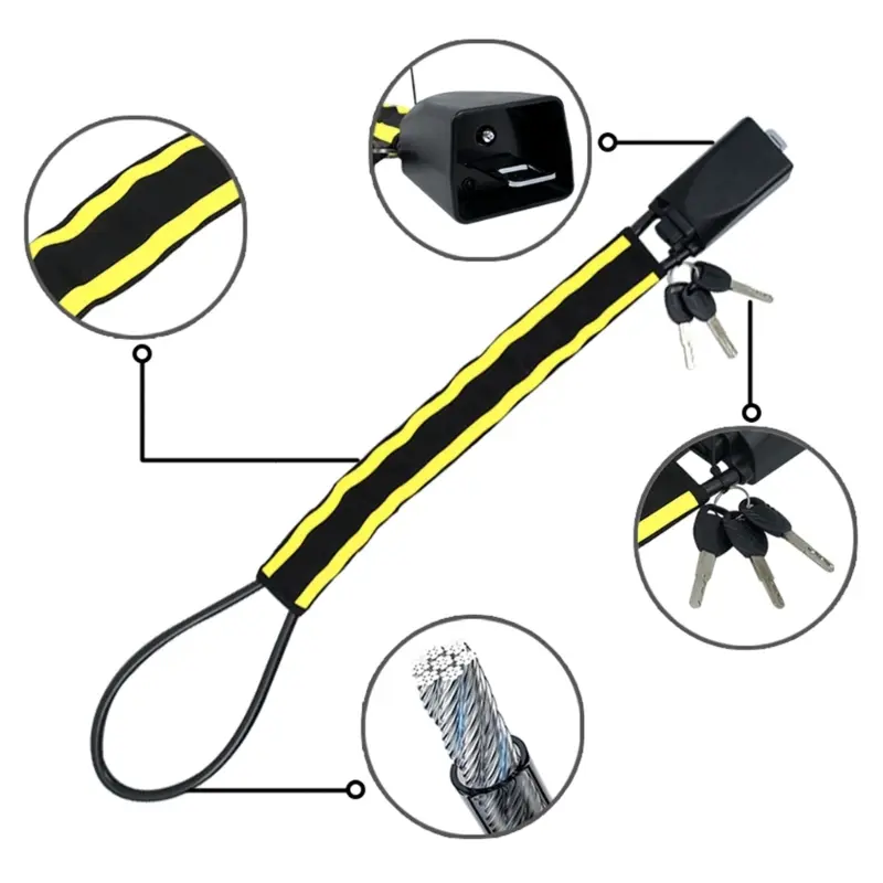 Car Steering Wheel Lock Lock Retractable Anti-theft Steering Wheel Lock