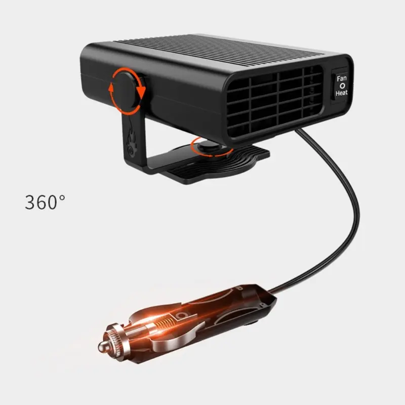 Upgraded Car Heater That Plugs Into Smoke Lighters 120W 12V Collapsible Car Heaters Portable Fast Demisting Defroster