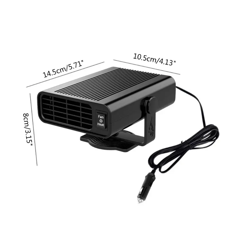 Upgraded Car Heater That Plugs Into Smoke Lighters 120W 12V Collapsible Car Heaters Portable Fast Demisting Defroster