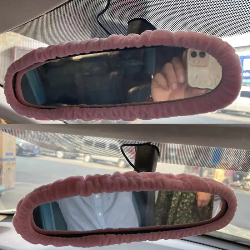 Car Rearview Mirror Cover Styling Interior Decoration Car Interior for Women Men