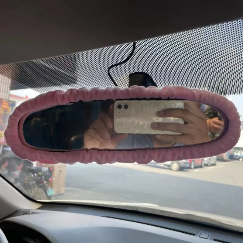 Car Rearview Mirror Cover Styling Interior Decoration Car Interior for Women Men