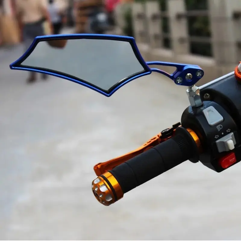 ATV Accessory Rear View Glass 8mm 10mm Thread Handlebar Mount Clamp Auxiliary Glass for ATV Motorcycle Scooter