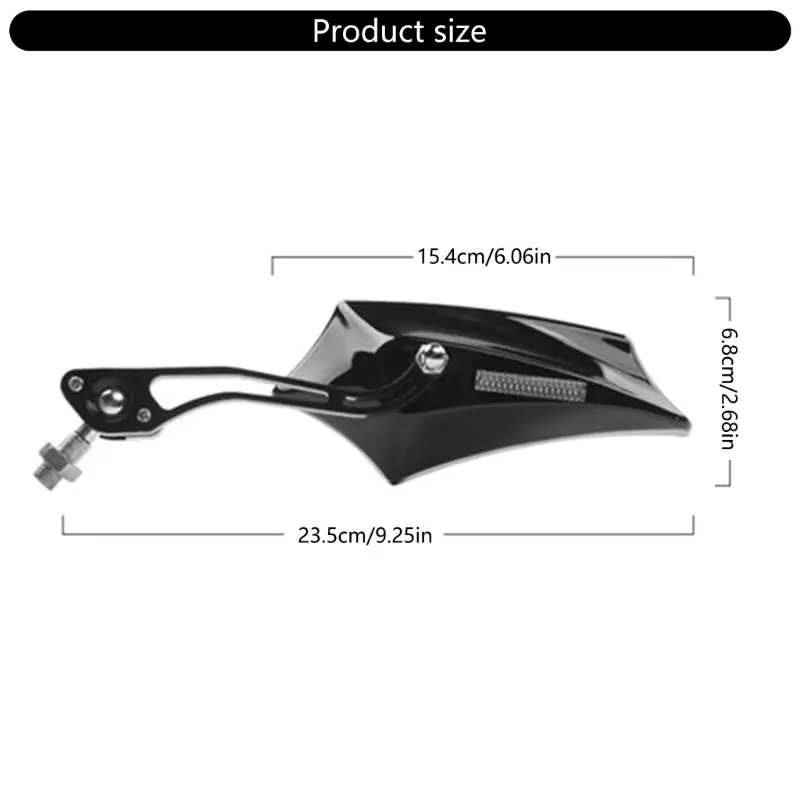 ATV Accessory Rear View Glass 8mm 10mm Thread Handlebar Mount Clamp Auxiliary Glass for ATV Motorcycle Scooter