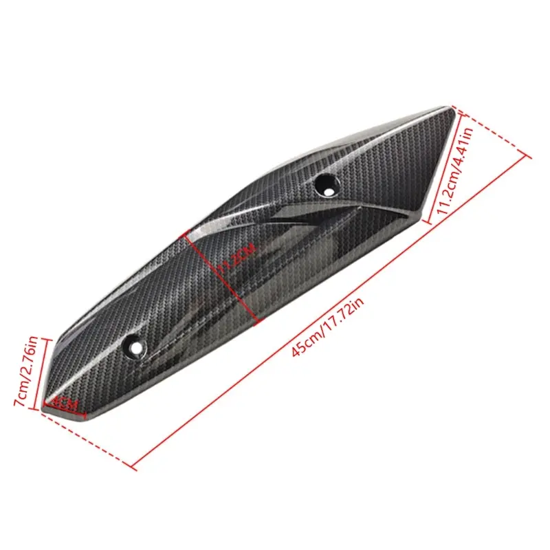 Motorcycle Exhaust Heat Shield Protectors ABS Vehicle Motorcycle Exhaust Pipe Protections Cover Heat Shield
