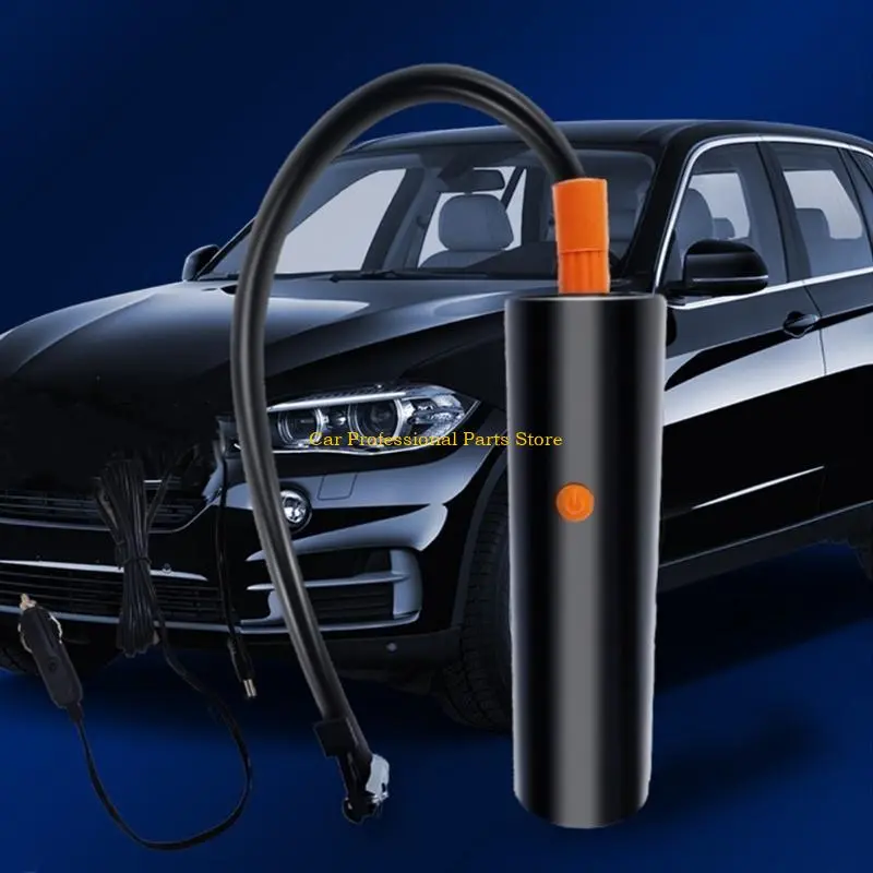 R53D 12V Car Tire Inflator with Pressure Meter Gauge Portable Air Compressor for Motorcycle Electric Bike