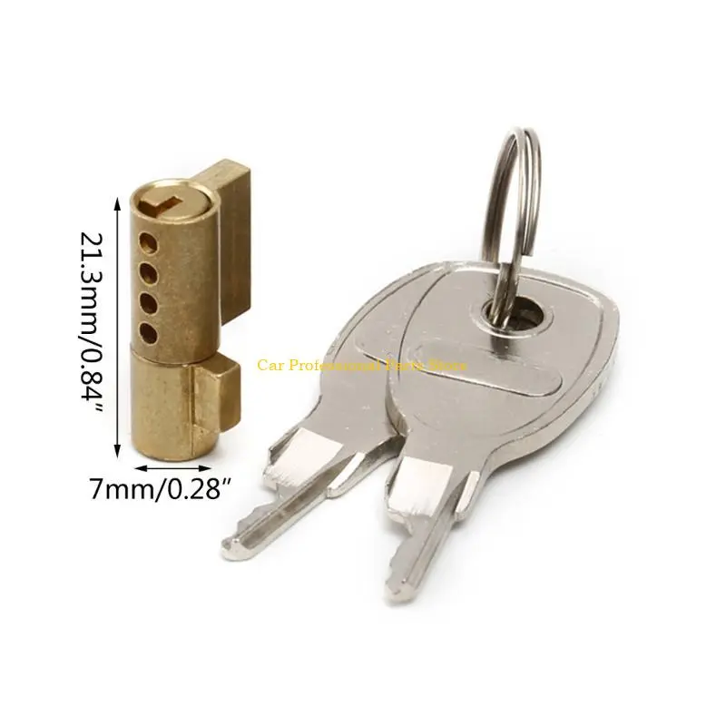 R53D Trailer Coupling Lock with Keys Theft Prevention Rust-resistance for Truck Boats