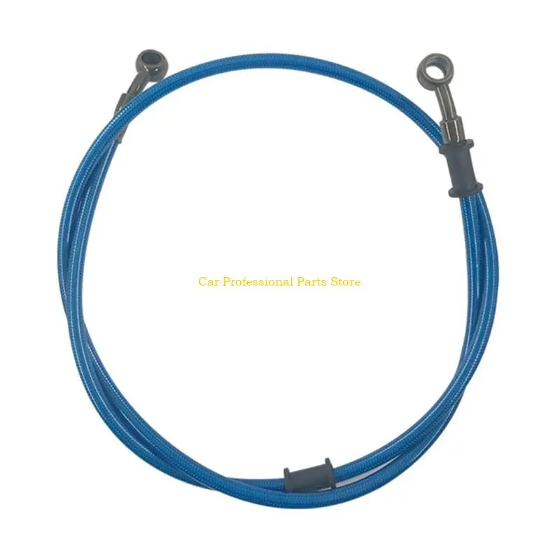 R53D 60/90/120cm Motorbike Oil Hose Brake Line Braided Steel Gas- Clutch Pipe Easy Installation Used for ATV Pit Dirt Bike