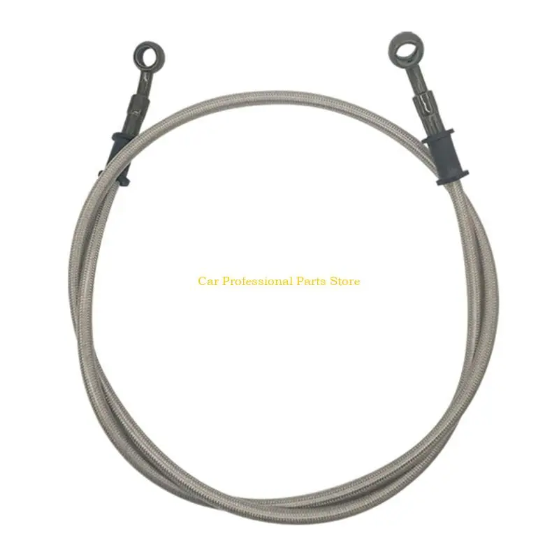 R53D 60/90/120cm Motorbike Oil Hose Brake Line Braided Steel Gas- Clutch Pipe Easy Installation Used for ATV Pit Dirt Bike
