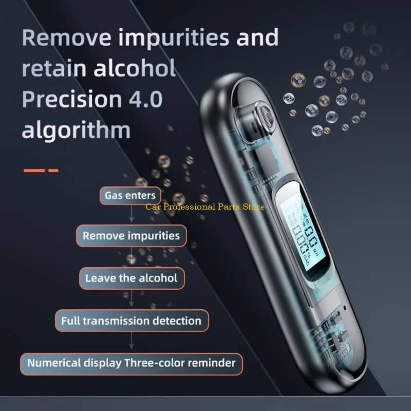 R53D Digital Breath Tester Breathalyzer Device LCD Screen Detector