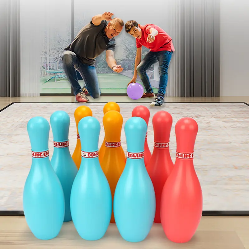 1/2set Mini Bowling Ball Plastic 10pins 2balls Indoor Sports and Entertainment Props Festival Party Interactive Games TMZ